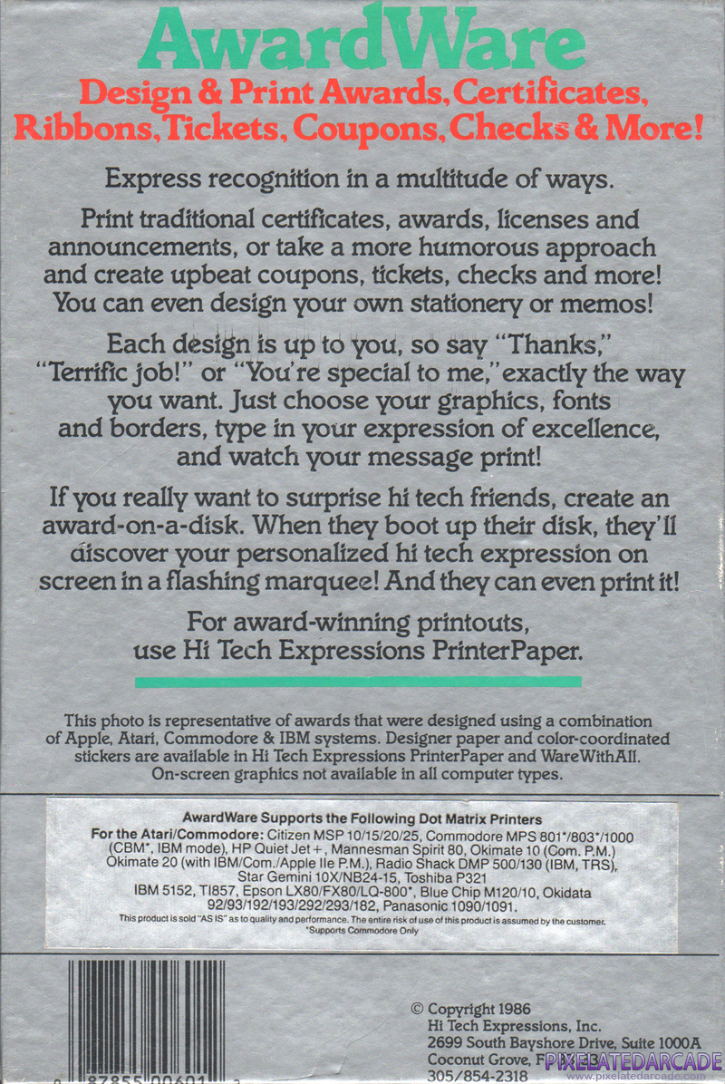 AwardWare Cover Art: AwardWare Cover Art: