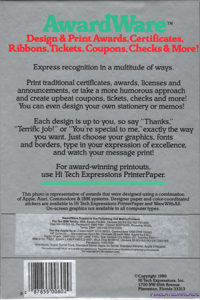 AwardWare Cover Art: AwardWare Cover Art: