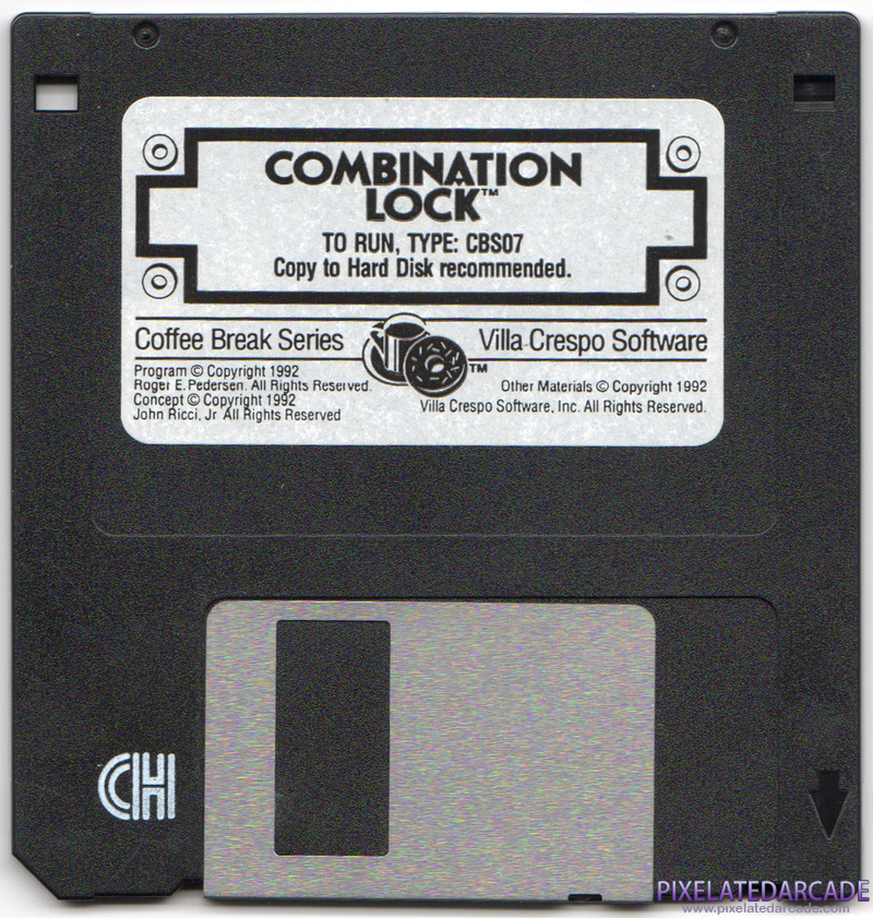 Combination Lock Cover Art: Combination Lock Cover Art: