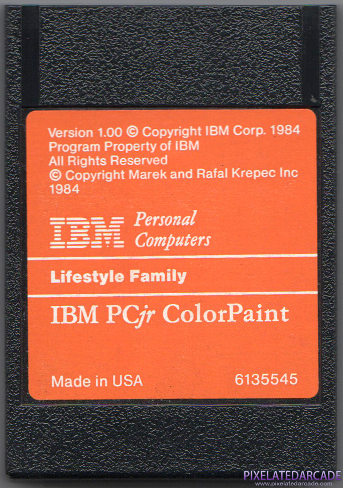 IBM PCjr ColorPaint Cover Art: IBM PCjr ColorPaint Cover Art: