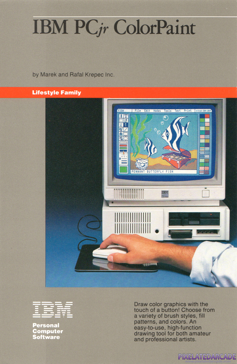 IBM PCjr ColorPaint Cover Art: IBM PCjr ColorPaint Cover Art: