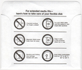 Disk Sleeve - Back