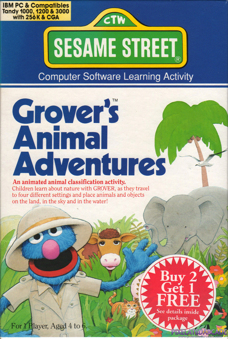 Grover's Animal Adventures Cover Art: Grover's Animal Adventures Cover Art: