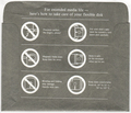 Disk Sleeve - Back