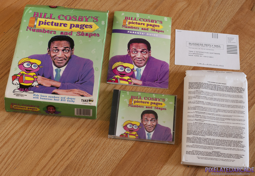 Bill Cosby's Picture Pages: Numbers and Shapes Cover Art: Bill Cosby's Picture Pages - Box and contents Bill Cosby's Picture Pages: Numbers and Shapes Cover Art: Bill Cosby's Picture Pages - Box and contents