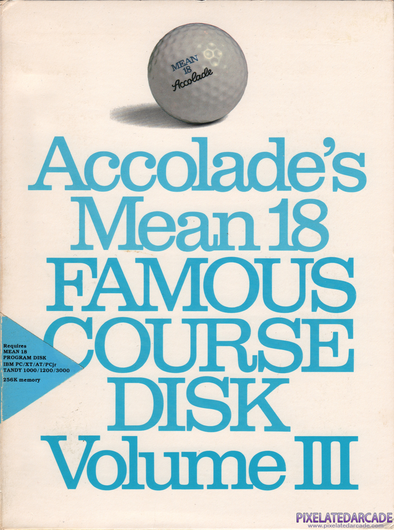 Mean 18 Famous Course Disk Volume III Cover Art: Mean 18 Famous Course Disk Volume III Cover Art: