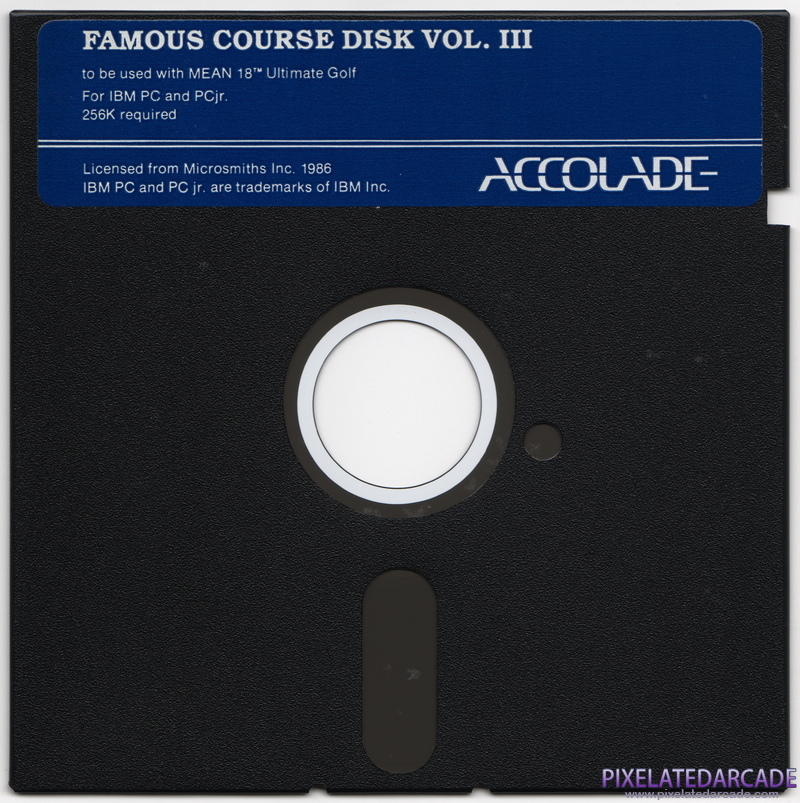 Mean 18 Famous Course Disk Volume III Cover Art: Mean 18 Famous Course Disk Volume III Cover Art: