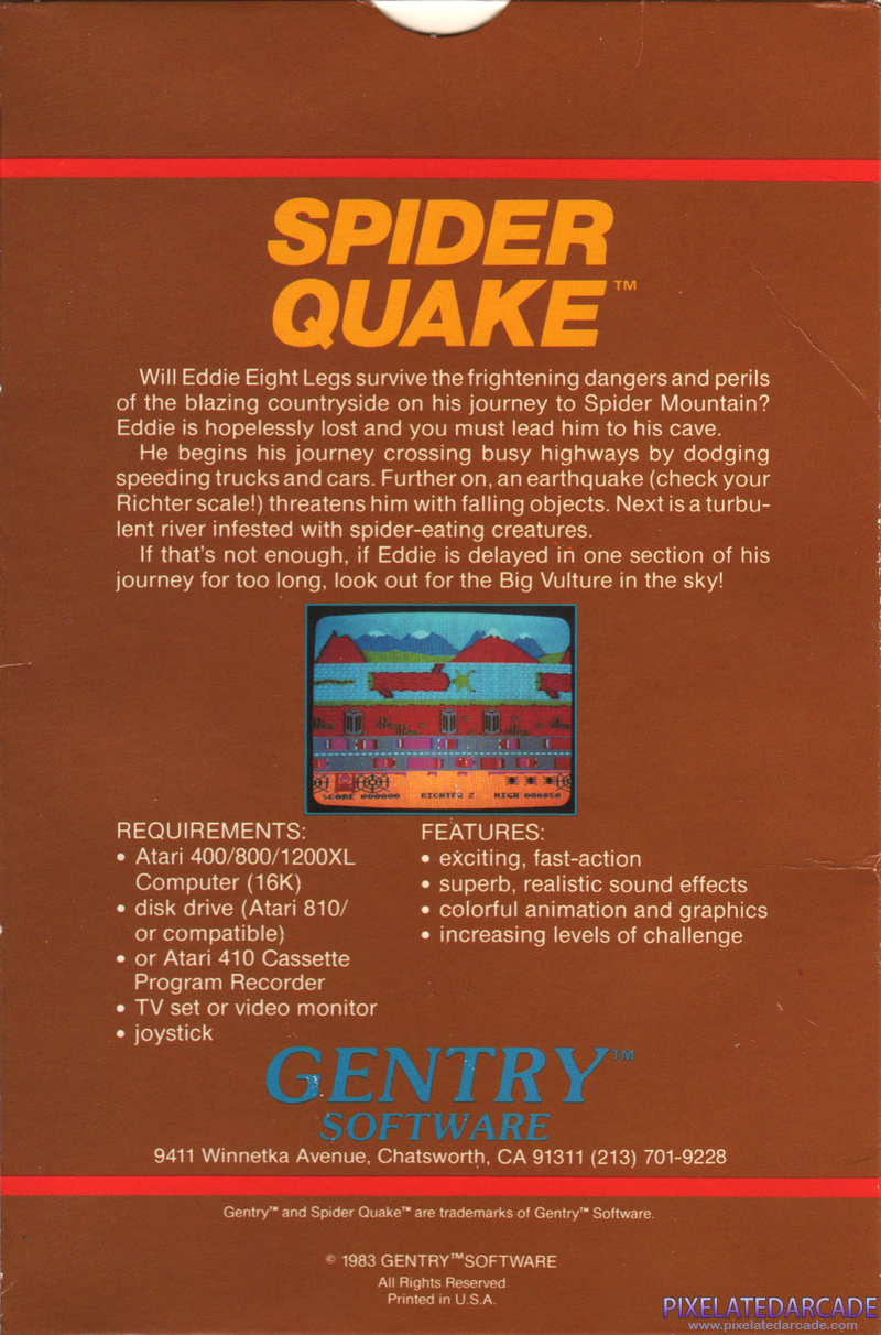 Spider Quake Cover Art: Spider Quake Cover Art: