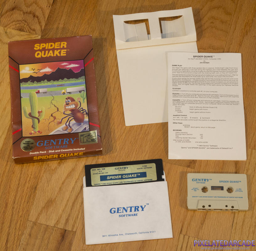 Spider Quake Cover Art: Box and contents Spider Quake Cover Art: Box and contents