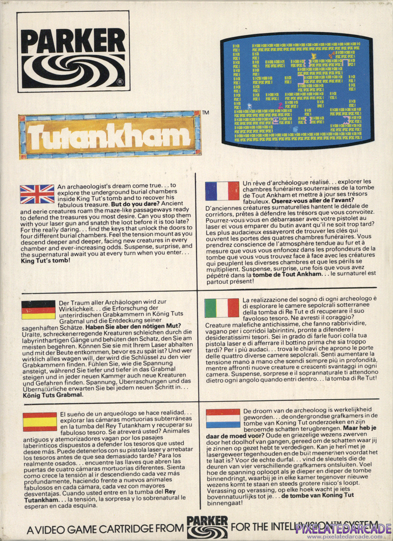 Tutankham Cover Art: Tutankham Cover Art: