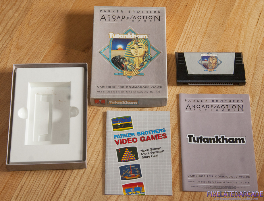 Tutankham Cover Art: Box and Contents Tutankham Cover Art: Box and Contents