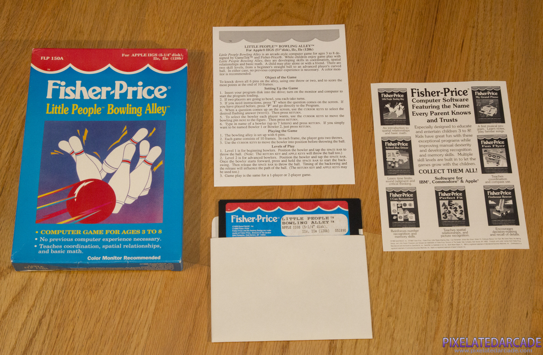 Little People Bowling Alley Cover Art: Box and contents Little People Bowling Alley Cover Art: Box and contents