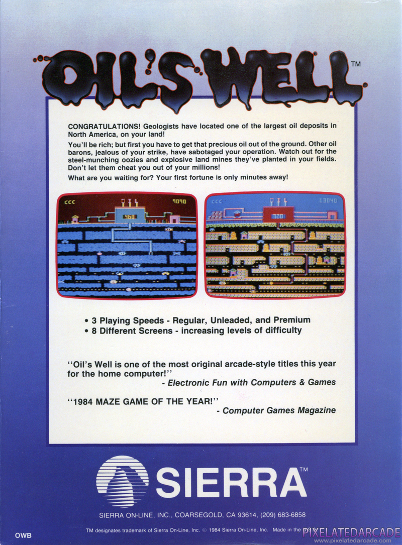 Oil's Well Cover Art: Oil's Well Cover Art: