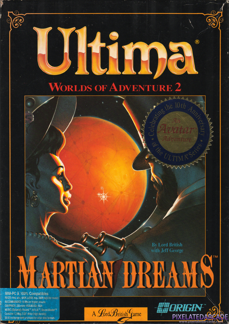 Ultima: Worlds of Adventure 2 - Martian Dreams Cover Art: Ultima: Worlds of Adventure 2 - Martian Dreams Cover Art: