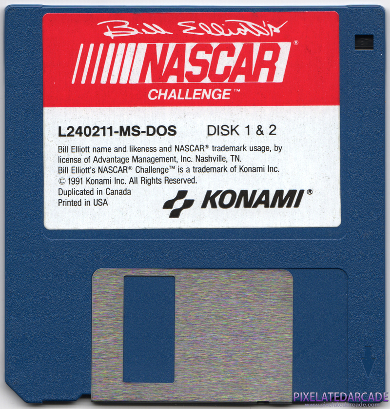 Bill Elliott's NASCAR Challenge Cover Art: Disk 1 of 2 - Front Bill Elliott's NASCAR Challenge Cover Art: Disk 1 of 2 - Front