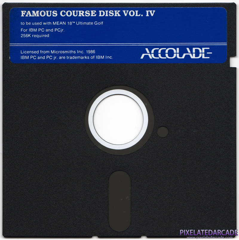 Mean 18 Famous Course Disk Volume IV Cover Art: Mean 18 Famous Course Disk Volume IV Cover Art: