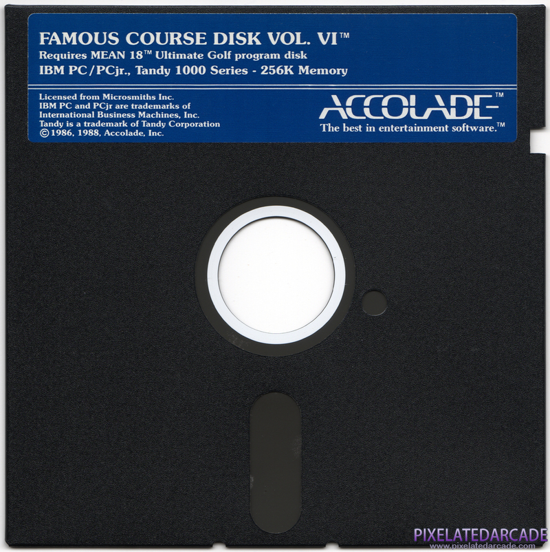 Mean 18 Famous Course Disks Volumes V & VI Cover Art: Disk 2 of 2 Mean 18 Famous Course Disks Volumes V & VI Cover Art: Disk 2 of 2