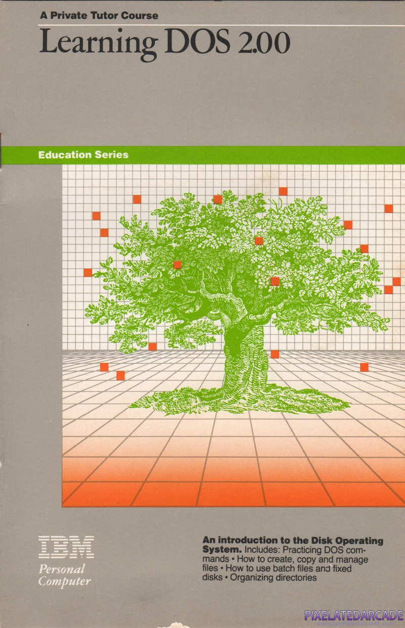 Learning DOS 2.00 Cover Art: Instruction manual front Learning DOS 2.00 Cover Art: Instruction manual front
