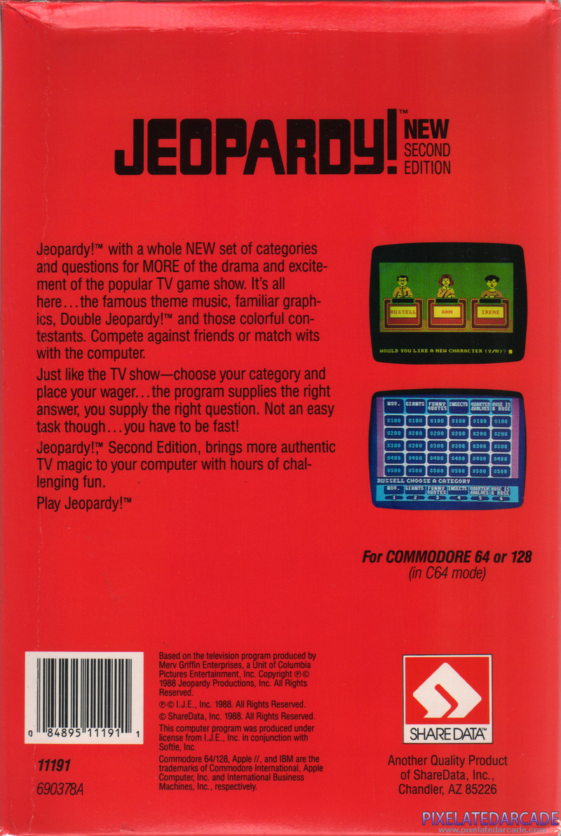 Jeopardy! New Second Edition Cover Art: Jeopardy! New Second Edition Cover Art: