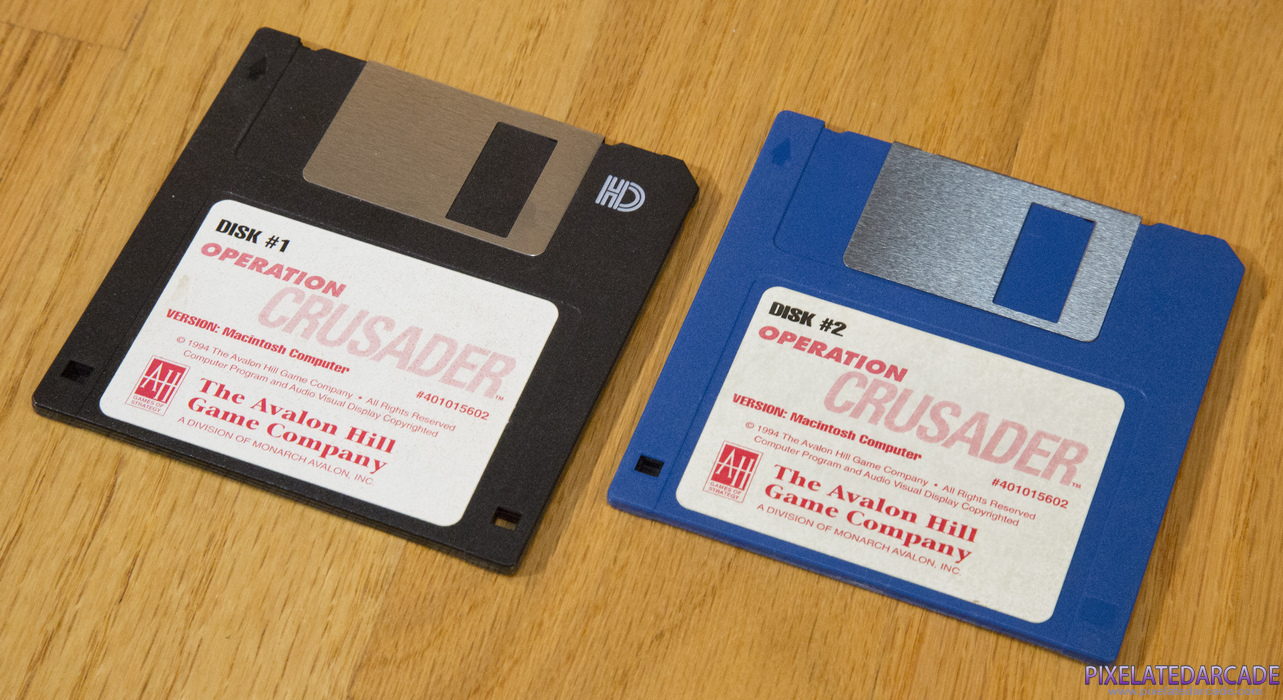 Operation Crusader Cover Art: Operation Crusader - Macintosh version game disks Operation Crusader Cover Art: Operation Crusader - Macintosh version game disks