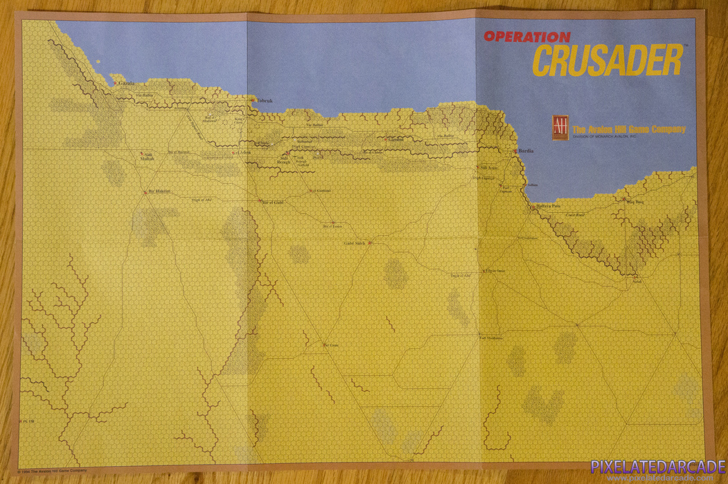 Operation Crusader Cover Art: Operation Crusader game map Operation Crusader Cover Art: Operation Crusader game map