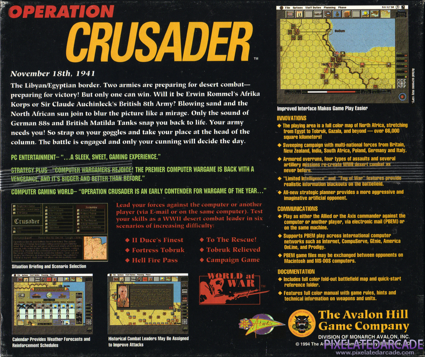 Operation Crusader Cover Art: Operation Crusader Cover Art:
