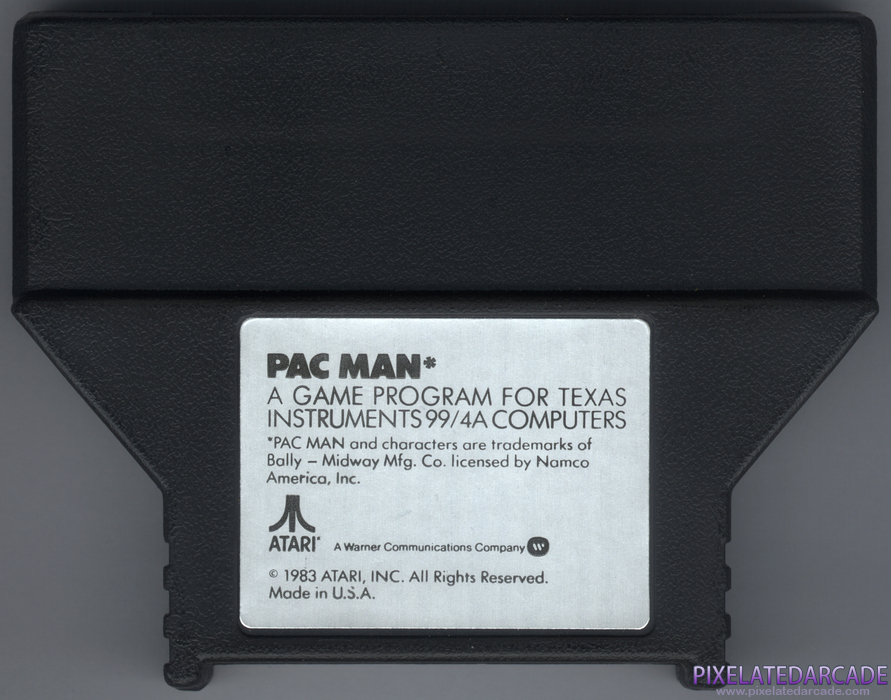 Pac-Man Cover Art: Front Pac-Man Cover Art: Front