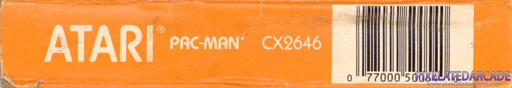Pac-Man Cover Art: Bottom Spine Pac-Man Cover Art: Bottom Spine