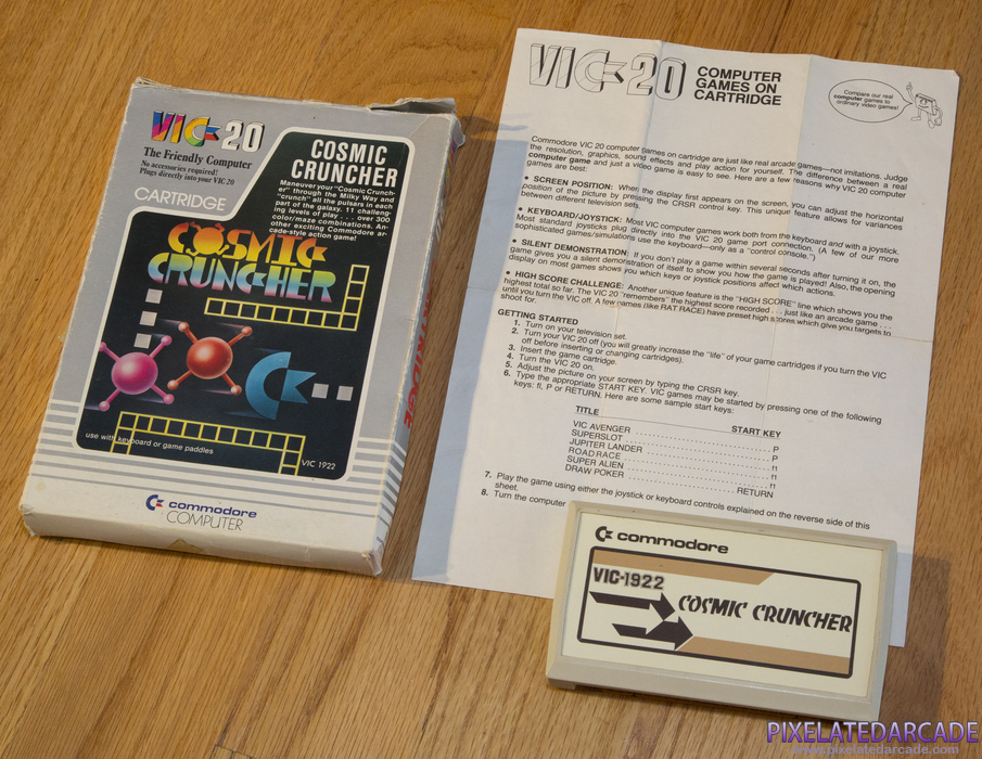 Cosmic Cruncher Cover Art: Box and contents Cosmic Cruncher Cover Art: Box and contents
