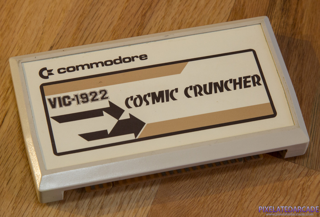 Cosmic Cruncher Cover Art: Game cartridge Cosmic Cruncher Cover Art: Game cartridge