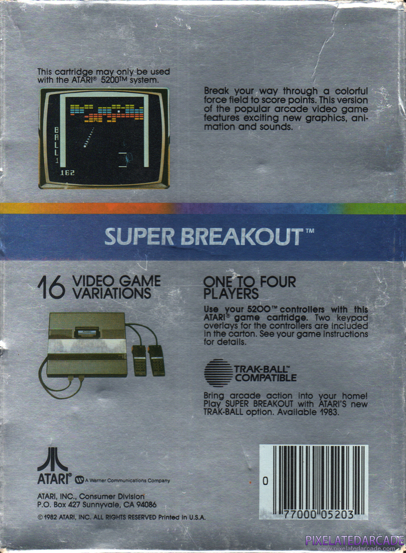 Super Breakout Cover Art: Super Breakout Cover Art: