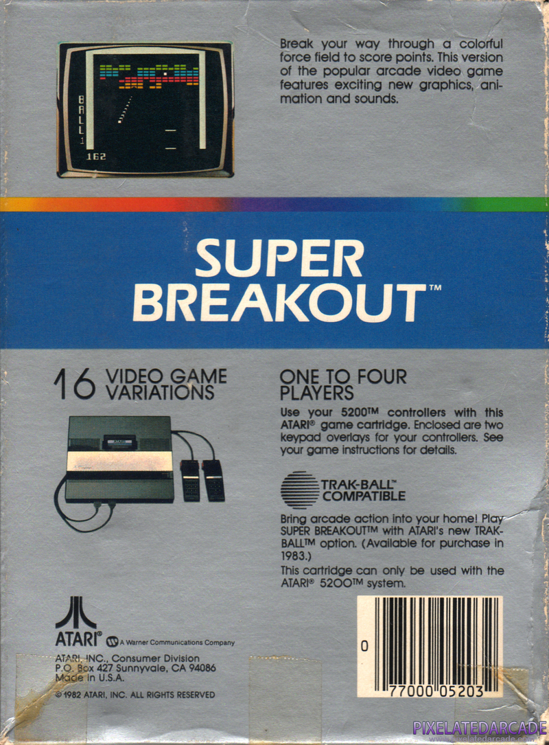 Super Breakout Cover Art: 