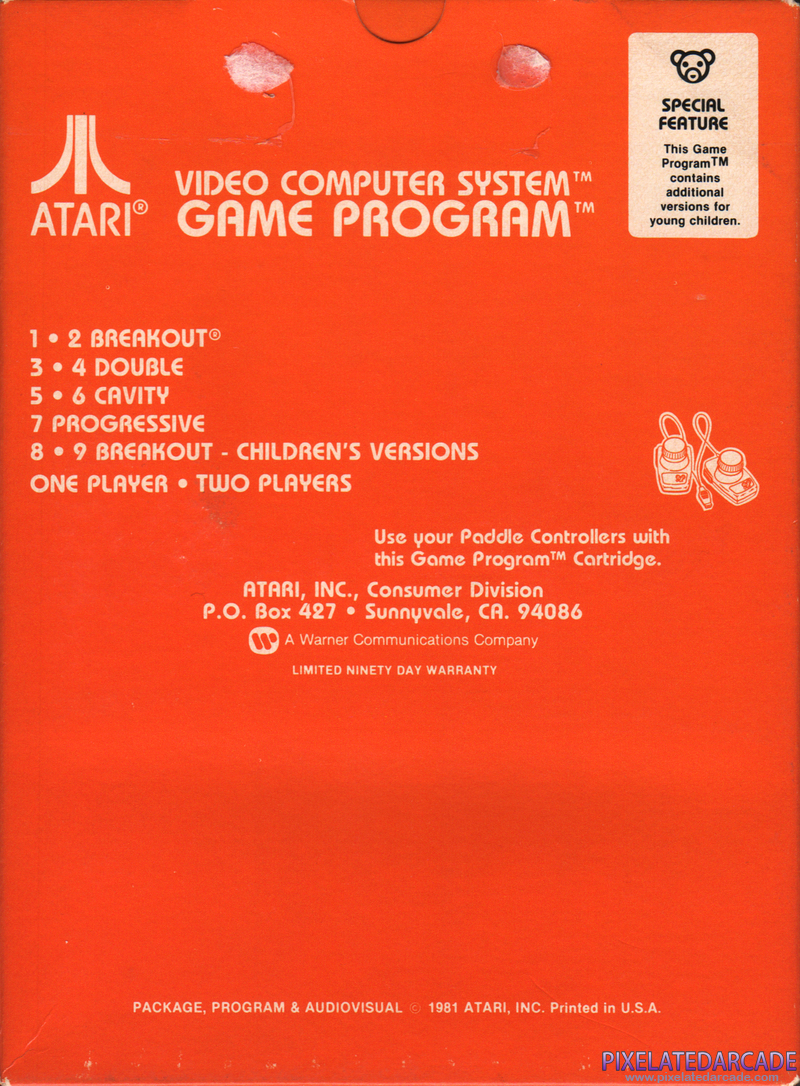 Super Breakout Cover Art: 