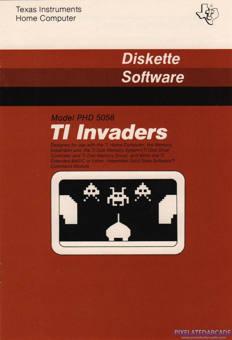 TI Invaders Cover Art: Front TI Invaders Cover Art: Front