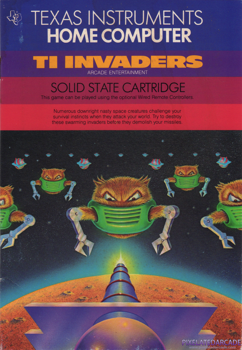 TI Invaders Cover Art: Front TI Invaders Cover Art: Front