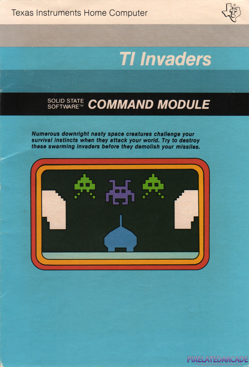 TI Invaders Cover Art: Front TI Invaders Cover Art: Front
