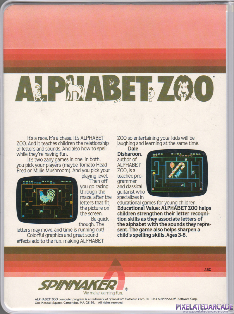 Alphabet Zoo Cover Art: Alphabet Zoo Cover Art: