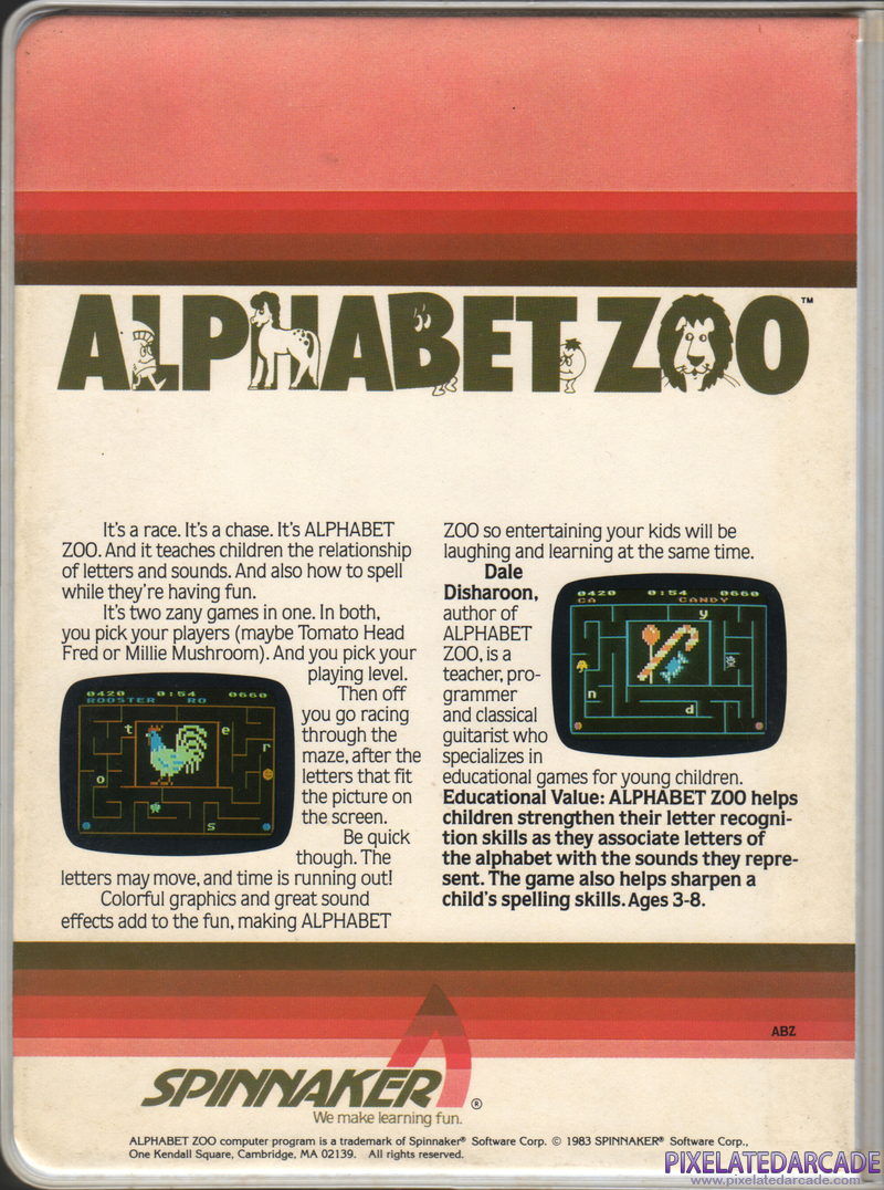 Alphabet Zoo Cover Art: Alphabet Zoo Cover Art:
