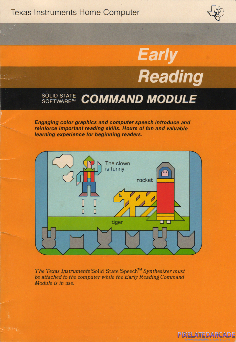 Early Reading Cover Art: Instruction Manual - Front Early Reading Cover Art: Instruction Manual - Front