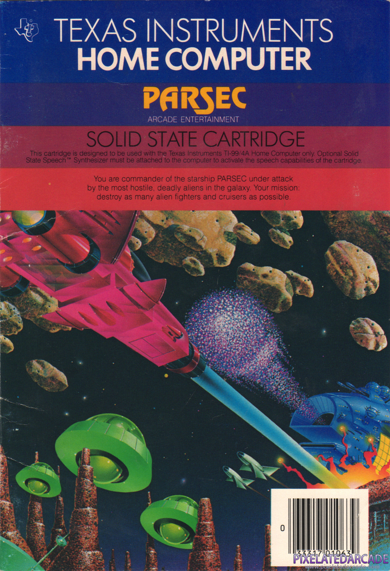 Parsec Cover Art: Instruction Manual - Front Parsec Cover Art: Instruction Manual - Front