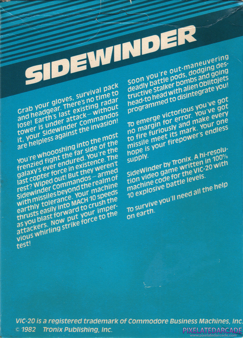 Sidewinder Cover Art: Sidewinder Cover Art: