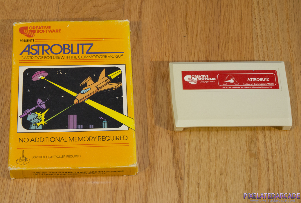 Astroblitz Cover Art: Box and cartridge Astroblitz Cover Art: Box and cartridge