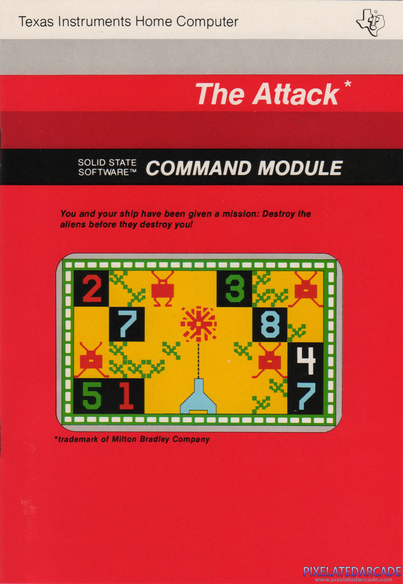 Attack, The Cover Art: Instruction Manual - Front