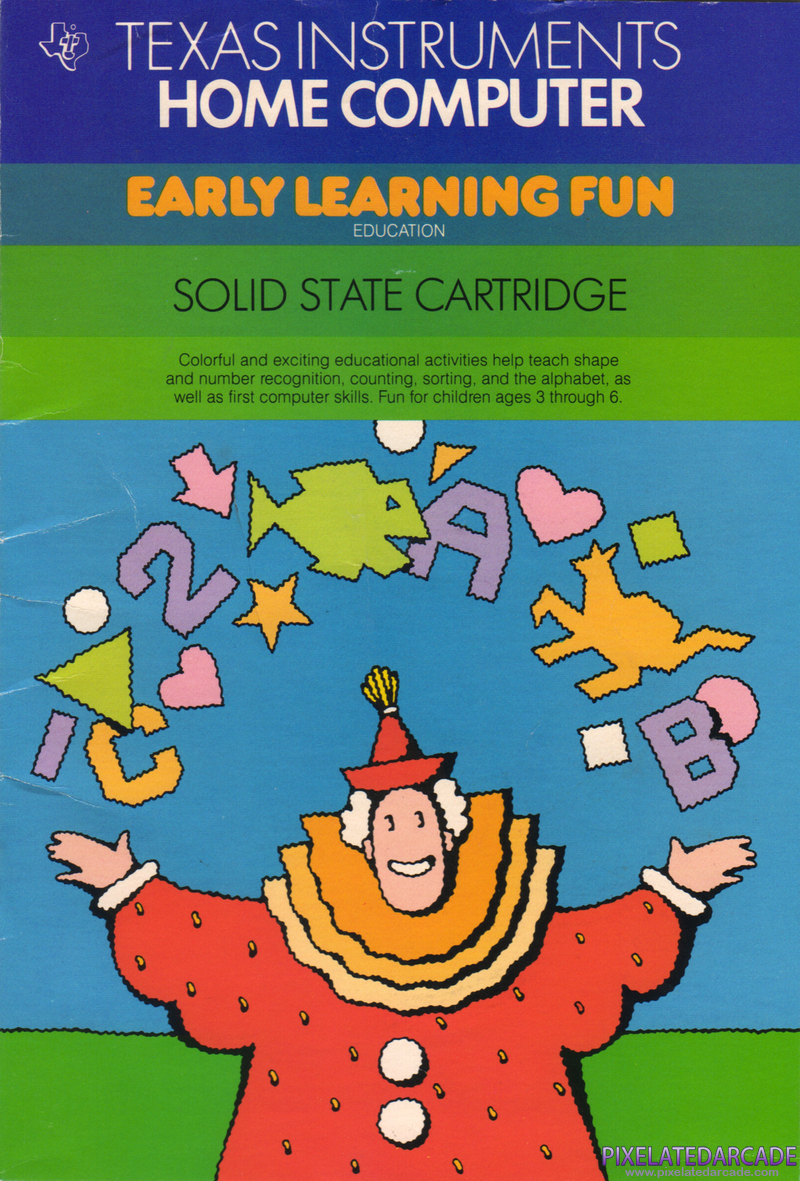 Early Learning Fun Cover Art: Instruction Manual - Front