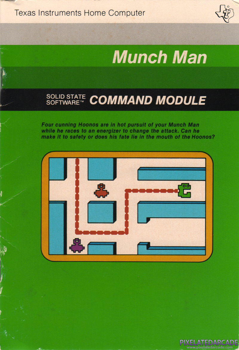 MunchMan Cover Art: Instruction Manual - Front