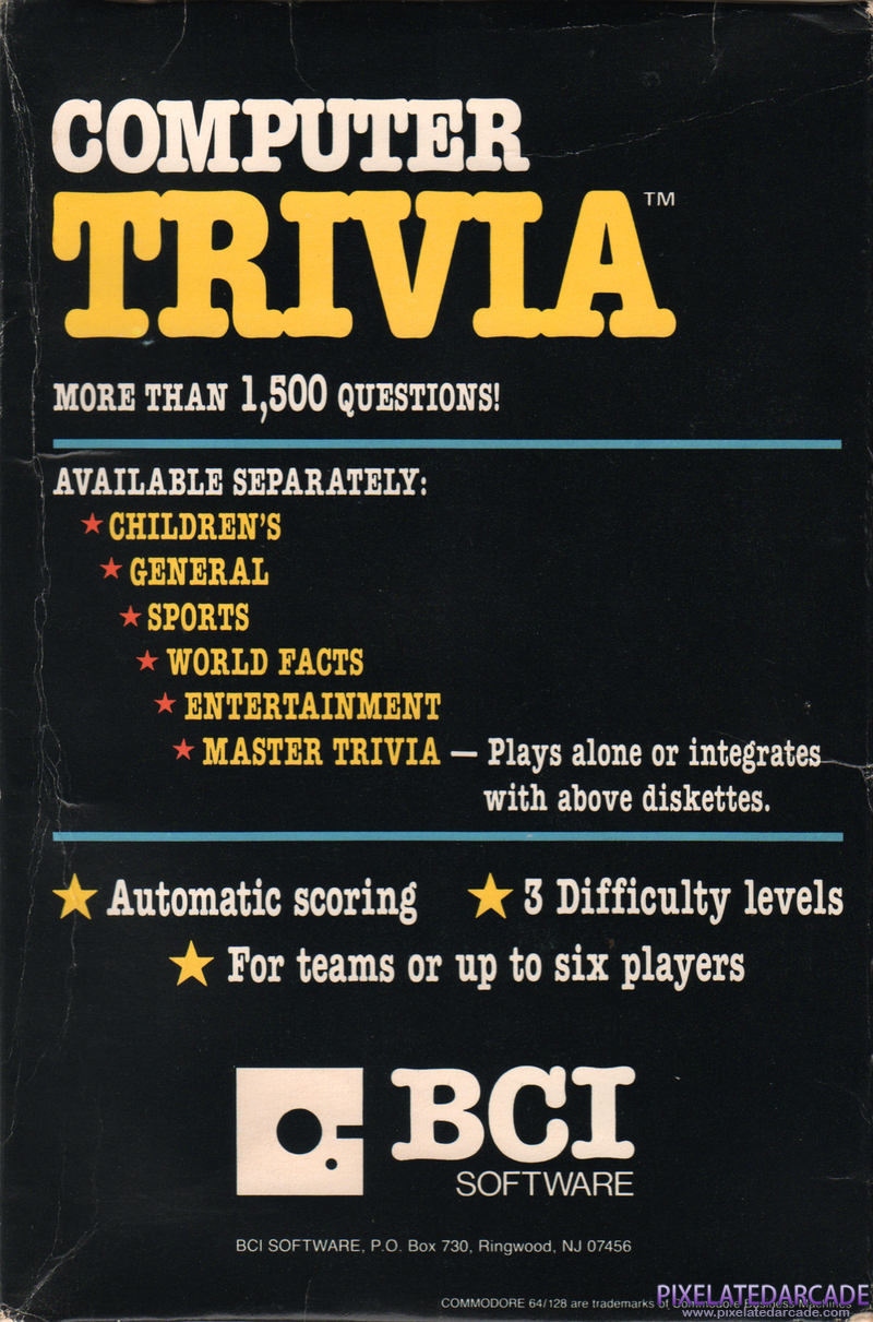 Entertainment Trivia Cover Art: Entertainment Trivia Cover Art: