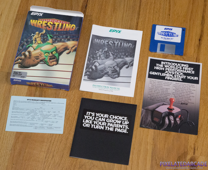 Championship Wrestling Cover Art: Box and contents Championship Wrestling Cover Art: Box and contents