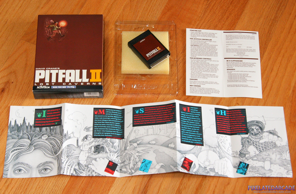Pitfall II: Lost Caverns Cover Art: Pitfall II: Lost Caverns Cover Art: