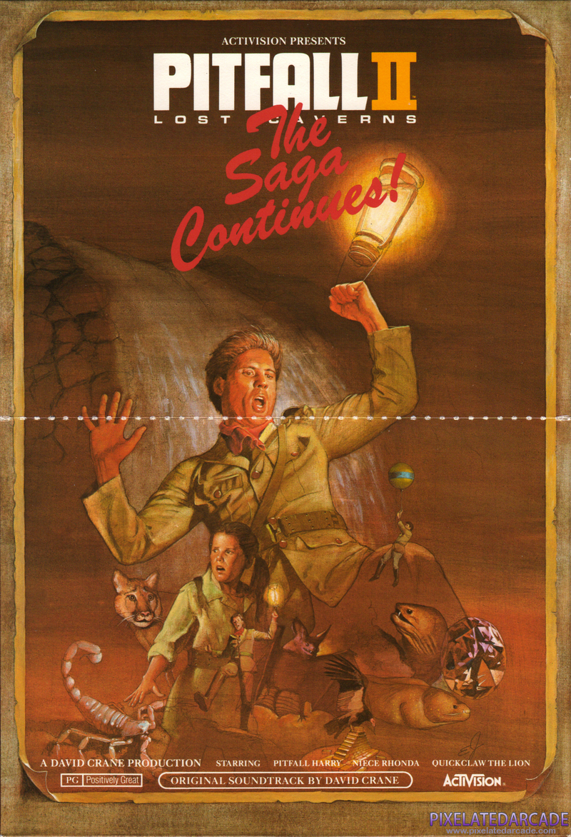 Pitfall II: Lost Caverns Cover Art: 