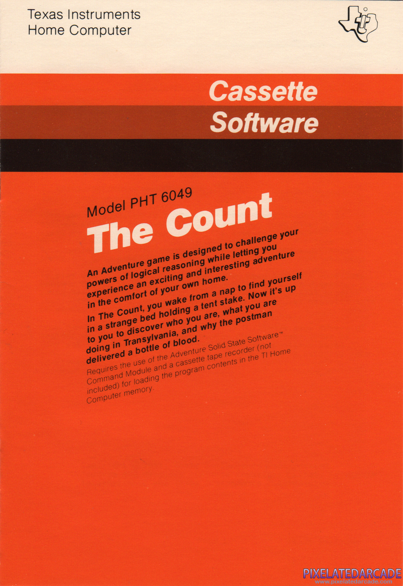 Count, The Cover Art: Instruction Manual - Front